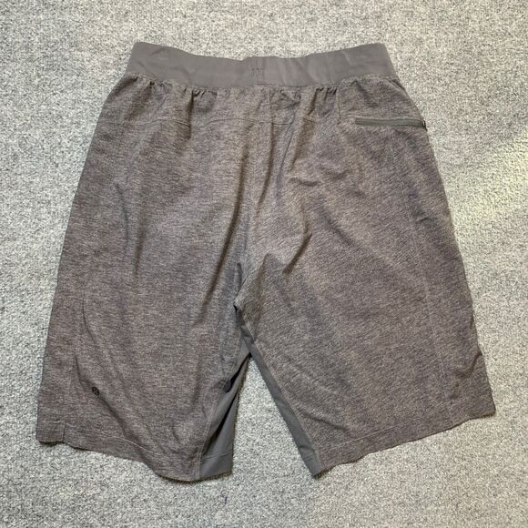 Lululemon Shorts Mens M Medium Grey THE Linerless Training Elastic Waistband - Picture 9 of 13